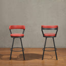  Homelegance Appert 5566-29RD Swivel Pub Height Chair, Red IMAGE 4