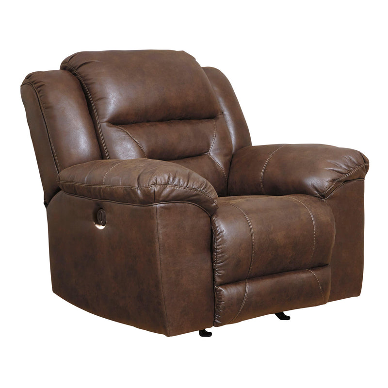 Signature Design by Ashley Stoneland Power Rocker Leather Look Recliner 3990498 IMAGE 2