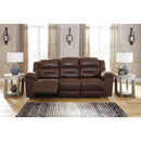 Signature Design by Ashley Stoneland Reclining Leather Look Sofa 3990488 IMAGE 4