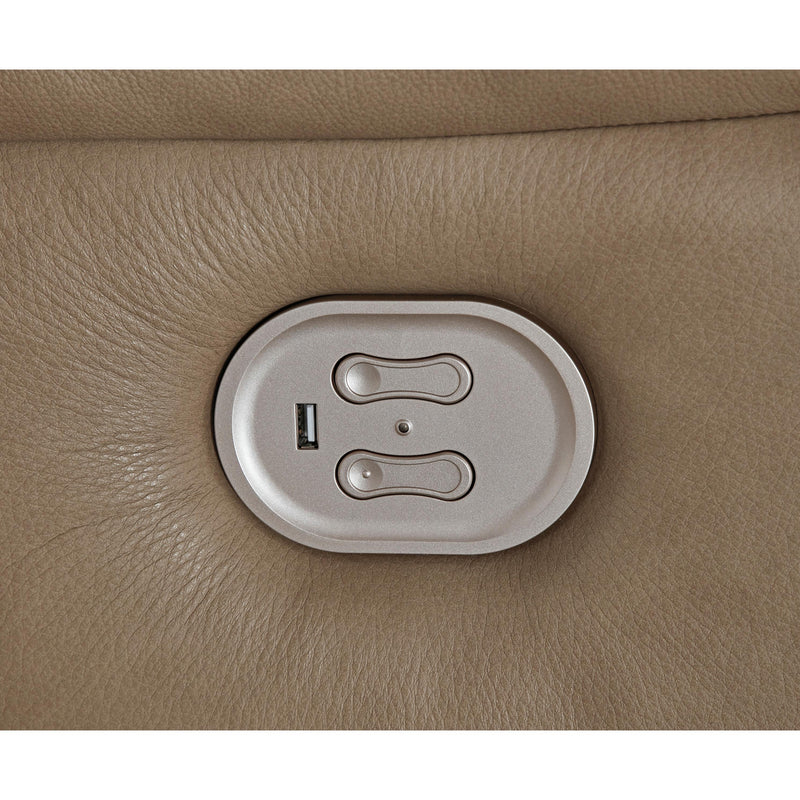 Signature Design by Ashley Ricmen Power Reclining Lether Match Sofa U4370247 IMAGE 7