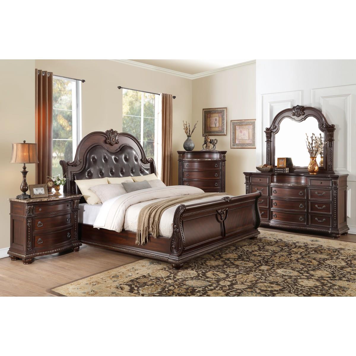 Homelegance Cavalier 1757-1* Queen Sleigh Bed