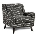 Fusion Furniture Stationary Fabric Accent Chair 240 POETRY IRON IMAGE 1