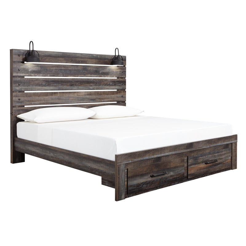 Signature Design by Ashley Drystan King Panel Bed with Storage B211-58/B211-56S/B211-97 IMAGE 1