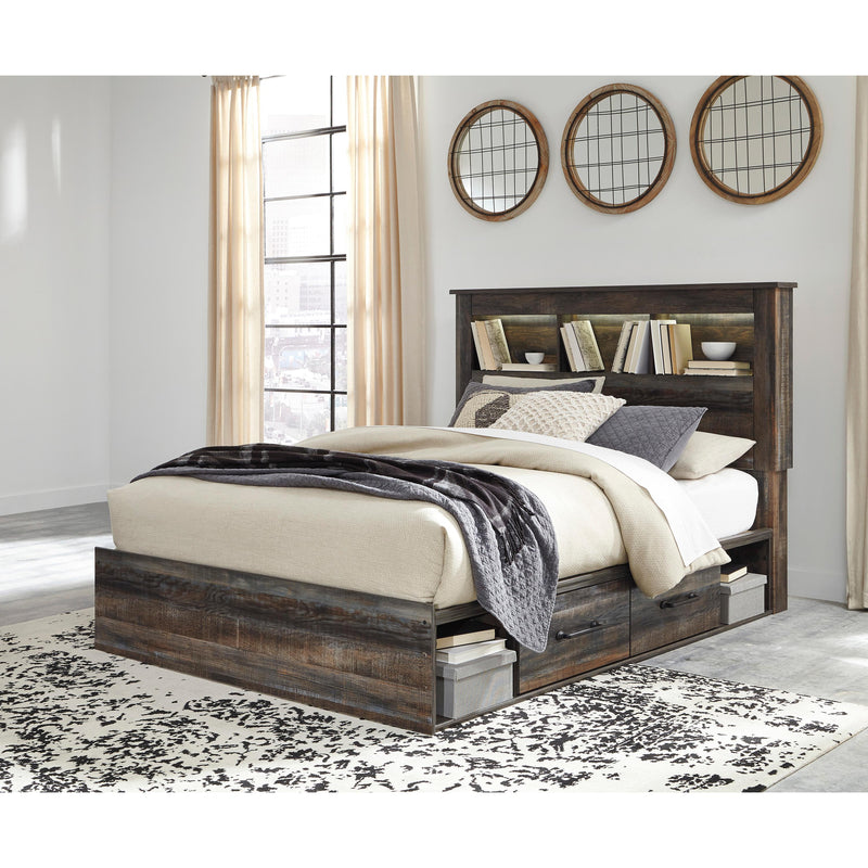 Signature Design by Ashley Drystan Queen Bookcase Bed with Storage B211-65/B211-54/B211-160/B100-13 IMAGE 2