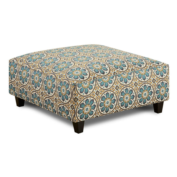 Fusion Furniture Fabric Ottoman 109 PETRA CAPRI IMAGE 1