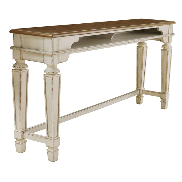 Signature Design by Ashley Realyn Counter Height Dining Table with Trestle Base D743-52 IMAGE 1
