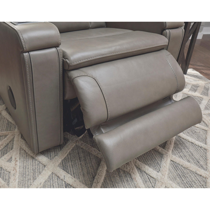 Signature Design by Ashley Boerna Power Leather Match Recliner 7360713 IMAGE 12