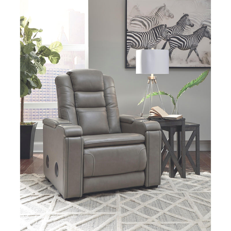Signature Design by Ashley Boerna Power Leather Match Recliner 7360713 IMAGE 5