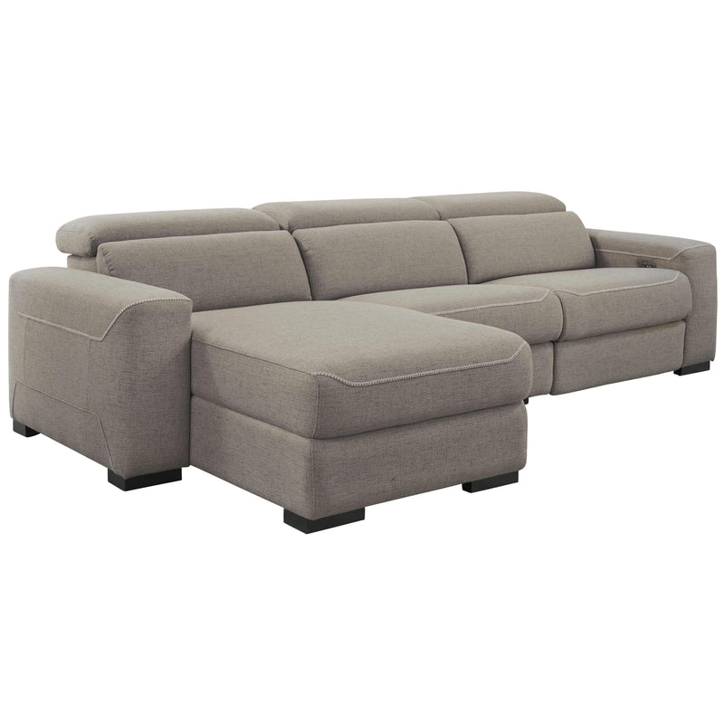 Signature Design by Ashley Mabton Power Reclining Fabric 3 pc Sectional 7700579/7700546/7700562 IMAGE 1