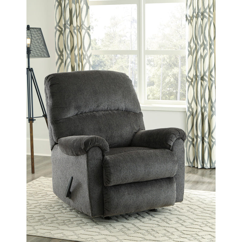 Navigation gray rocker recliner outlet