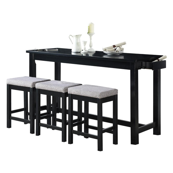 Homelegance Connected 4 pc Counter Height Dinette 5713BK IMAGE 1