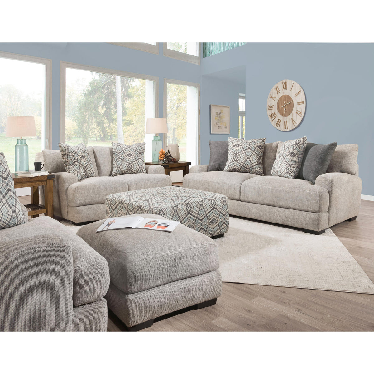 Franklin Crosby Stationary Fabric Loveseat 90320 3932-25
