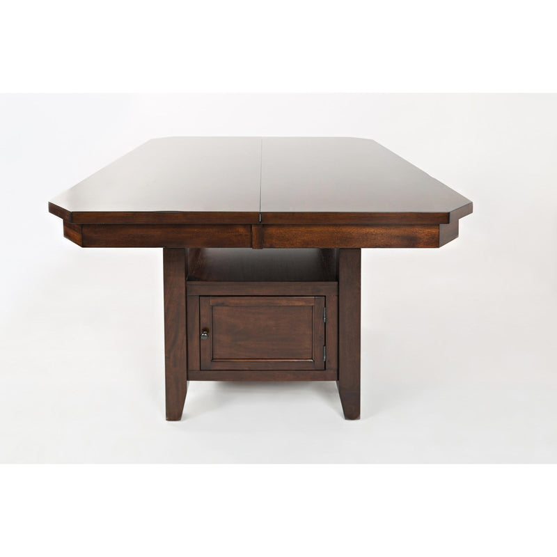 Jofran Manchester Adjustable Height Dining Table with Pedestal Base 1672-54TBKT IMAGE 4
