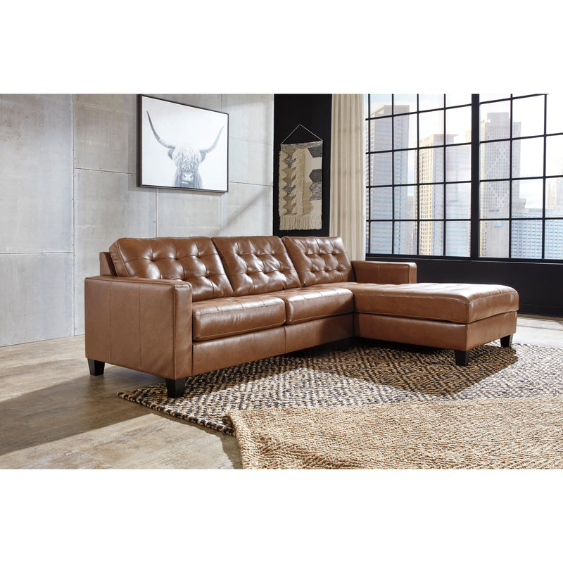 Signature Design by Ashley Baskove Leather Match 2 pc Sectional 1110255/1110217 IMAGE 3