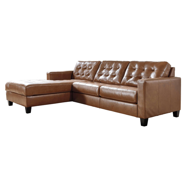 Signature Design by Ashley Baskove Leather Match 2 pc Sectional 1110216/1110256 IMAGE 1
