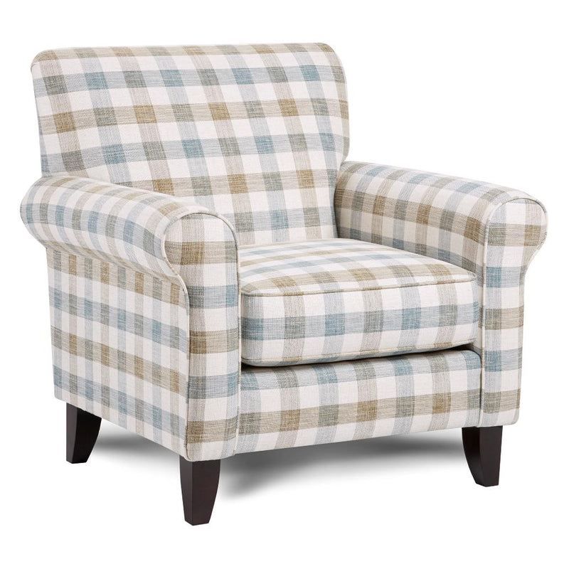 Fusion Furniture Stationary Fabric Accent Chair 512 MCALISTER MINERAL IMAGE 1