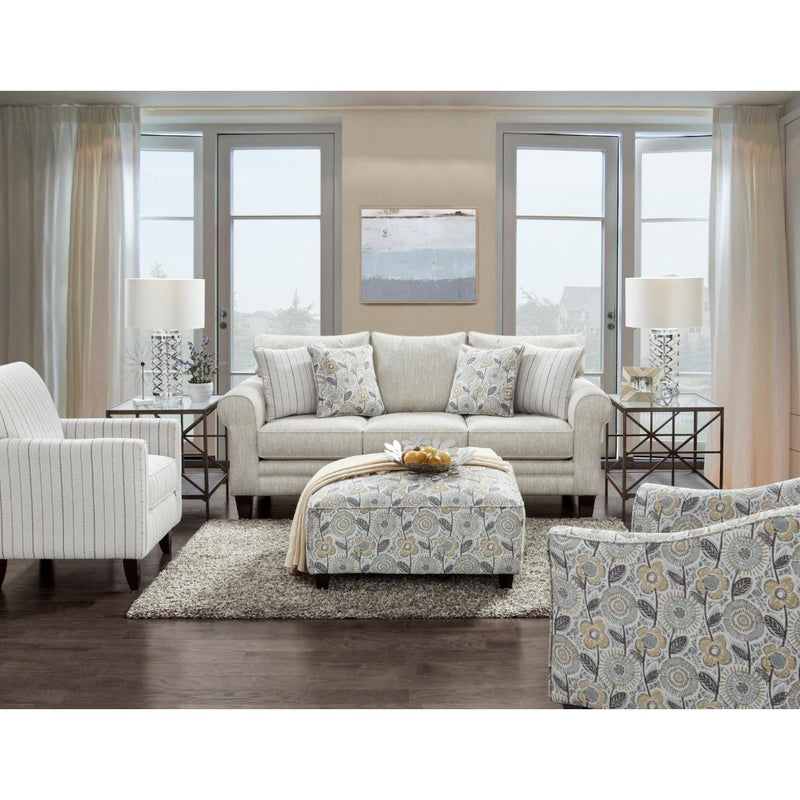 Fusion Furniture Stationary Fabric Sofabed 1144 VANDY HEATHER IMAGE 2