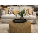 Fusion Furniture Fabric Ottoman 140 UNIQUE SQUASH IMAGE 2
