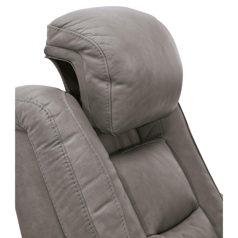 Signature Design by Ashley The Man-Den Power Leather Match Recliner U8530513 IMAGE 6