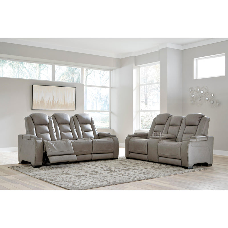 Signature Design by Ashley The Man-Den Power Reclining Leather Match Loveseat U8530518 IMAGE 12