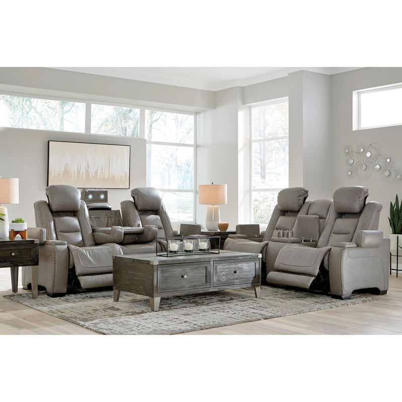 Signature Design by Ashley The Man-Den Power Reclining Leather Match Loveseat U8530518 IMAGE 14