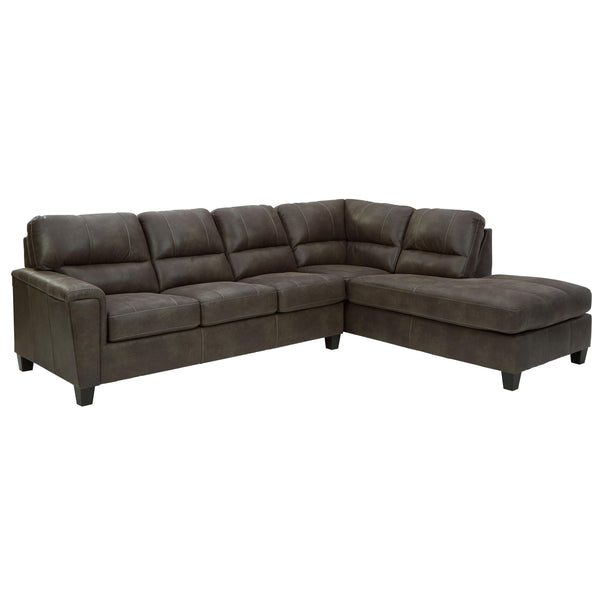 Signature Design by Ashley Navi Leather Look Sleeper Sectional 9400269/9400217 IMAGE 1