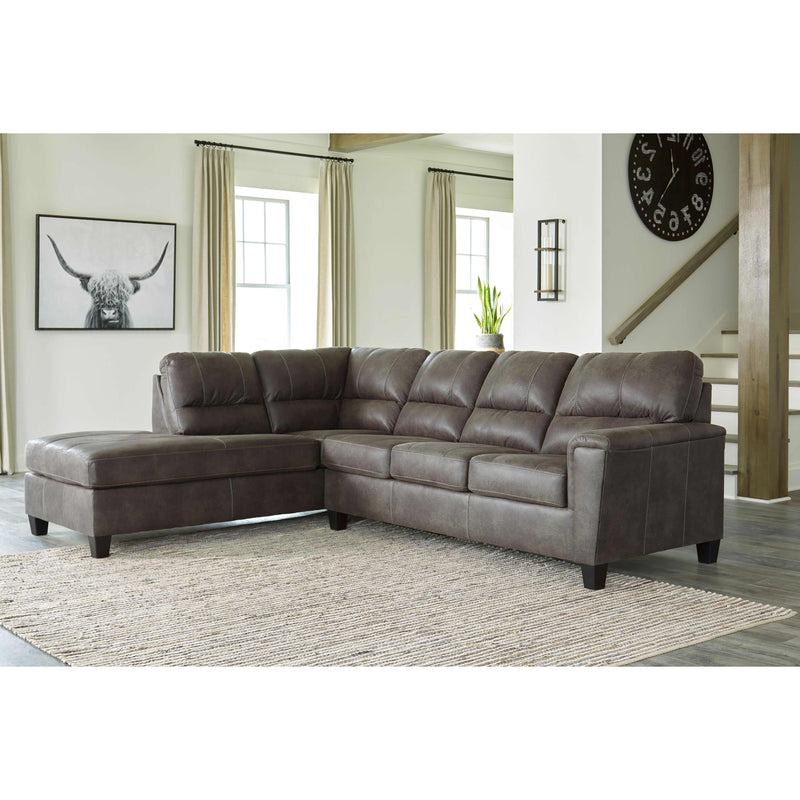 Signature Design by Ashley Navi Leather Look Sleeper Sectional 9400216/9400270 IMAGE 3