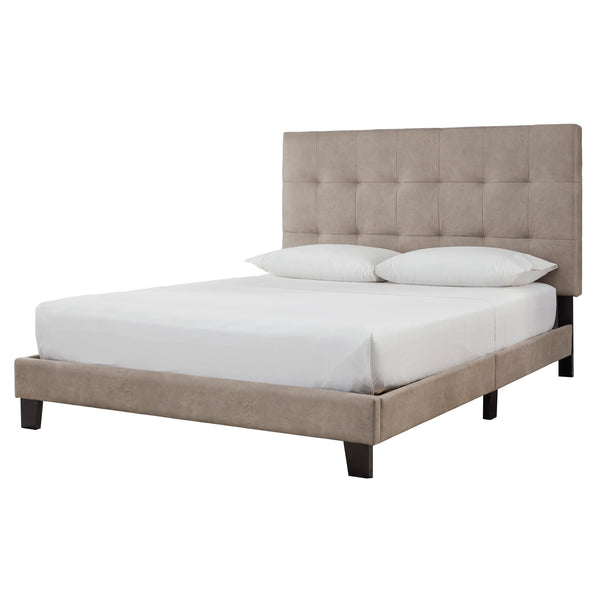 Signature Design by Ashley Adelloni Queen Upholstered Platform Bed B080-681 IMAGE 1