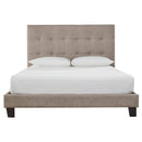 Signature Design by Ashley Adelloni Queen Upholstered Platform Bed B080-681 IMAGE 2