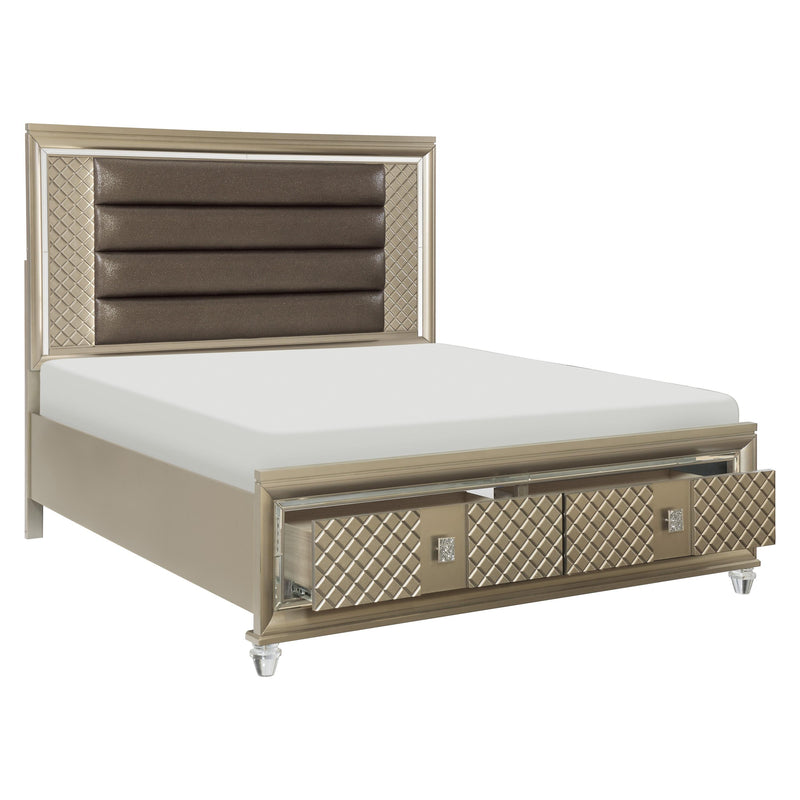 Homelegance Loudon King Upholstered Platform Bed with Storage 1515K-1EK* IMAGE 3