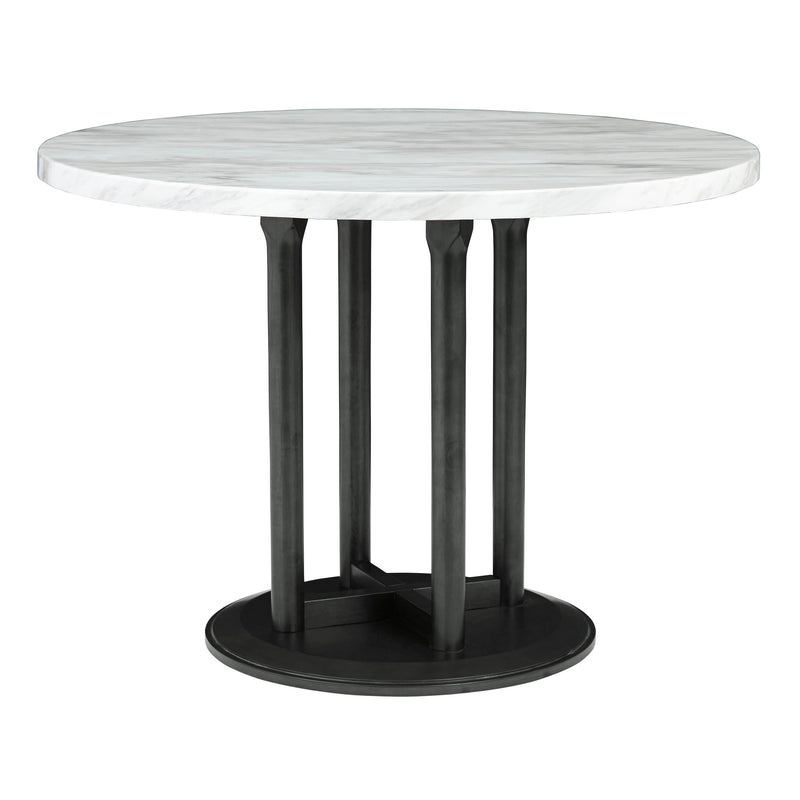 Signature Design by Ashley Round Centiar Dining Table with Marble Top and Pedestal Base D372-14 IMAGE 1