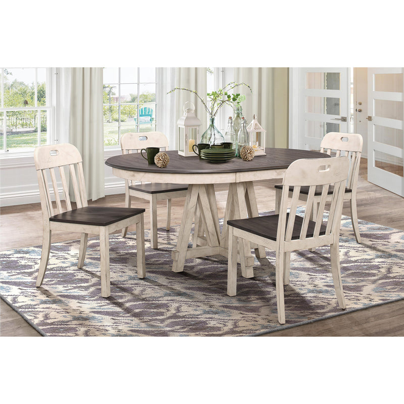 Homelegance Oval Clover Dining Table with Pedestal Base 5656-66* IMAGE 3
