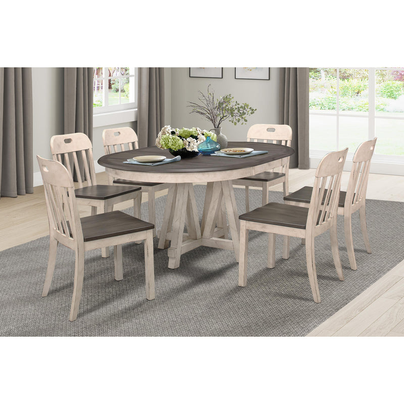 Homelegance Oval Clover Dining Table with Pedestal Base 5656-66* IMAGE 4