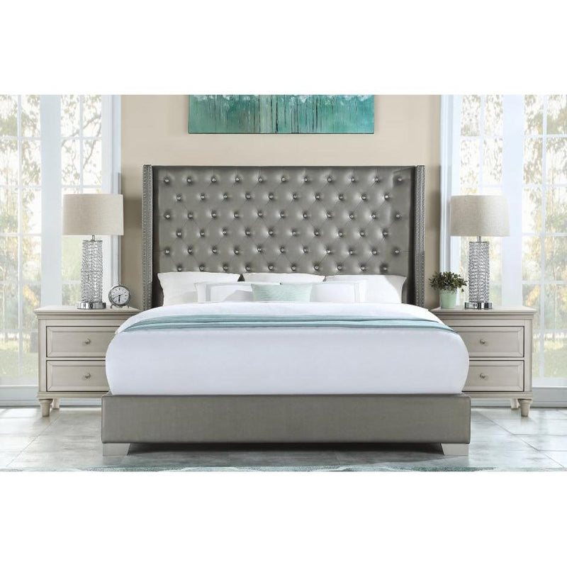 Homelegance Queen Upholstered Panel Bed SH228-1/SH228-3 IMAGE 1