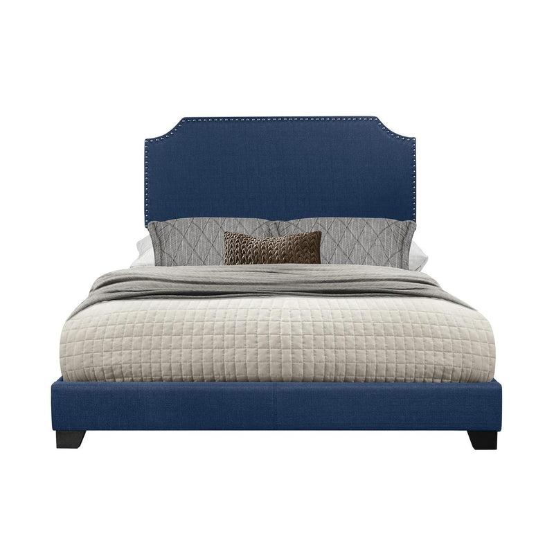 Homelegance Queen Upholstered Bed SH235BLU-1 IMAGE 1