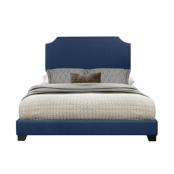 Homelegance Full Upholstered Bed SH235FBLU-1 IMAGE 1