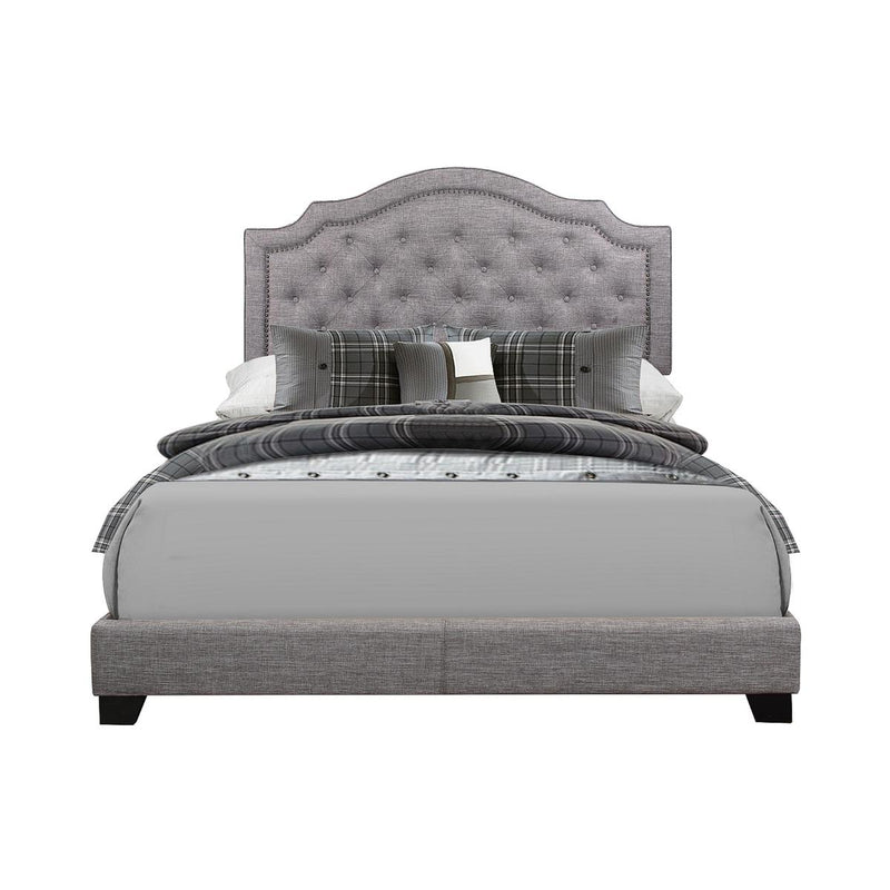 Homelegance Queen Upholstered Bed SH255GRY-1 IMAGE 1