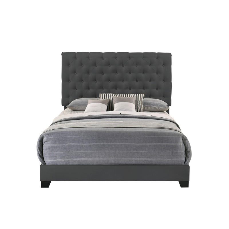 Homelegance Queen Upholstered Bed SH278DGR-1 IMAGE 1
