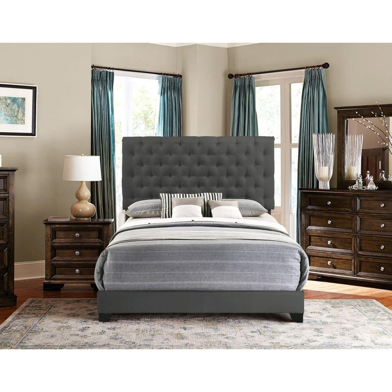 Homelegance Queen Upholstered Bed SH278DGR-1 IMAGE 3