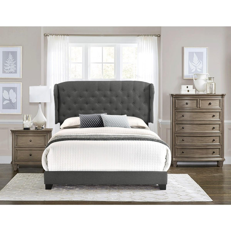 Homelegance King Upholstered Bed SH279KDGR-1 IMAGE 3