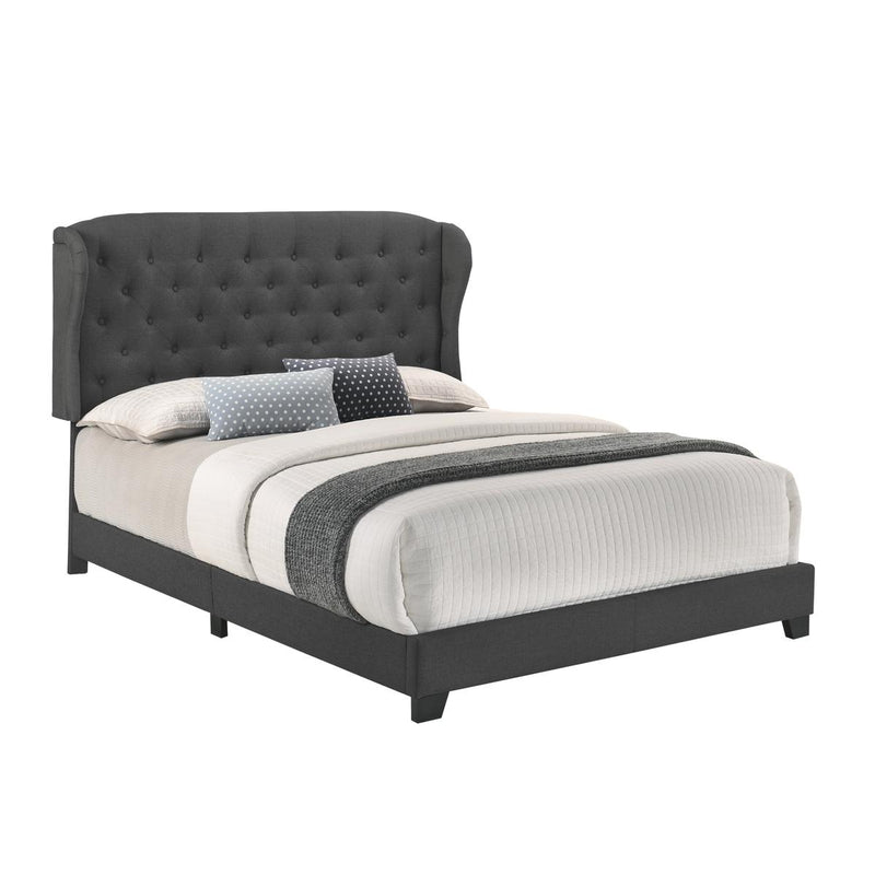 Homelegance Queen Upholstered Bed SH279DGR-1 IMAGE 2