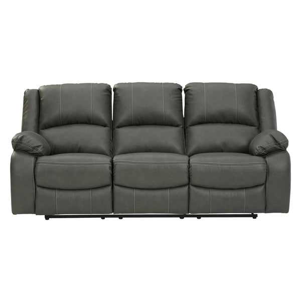 Signature Design by Ashley Calderwell Reclining Leather Look Sofa 7710388 IMAGE 1