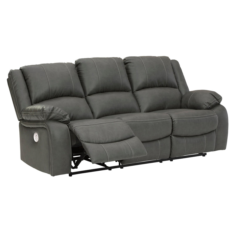 Signature Design by Ashley Calderwell Power Reclining Leather Look Sofa 7710387 IMAGE 3