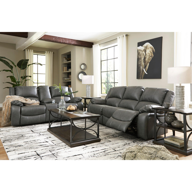 Signature Design by Ashley Calderwell Power Reclining Leather Look Sofa 7710387 IMAGE 7