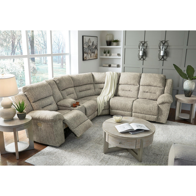 Signature Design by Ashley Family Den Power Reclining Fabric 3 pc Sectional 5180201/5180277/5180275 IMAGE 6