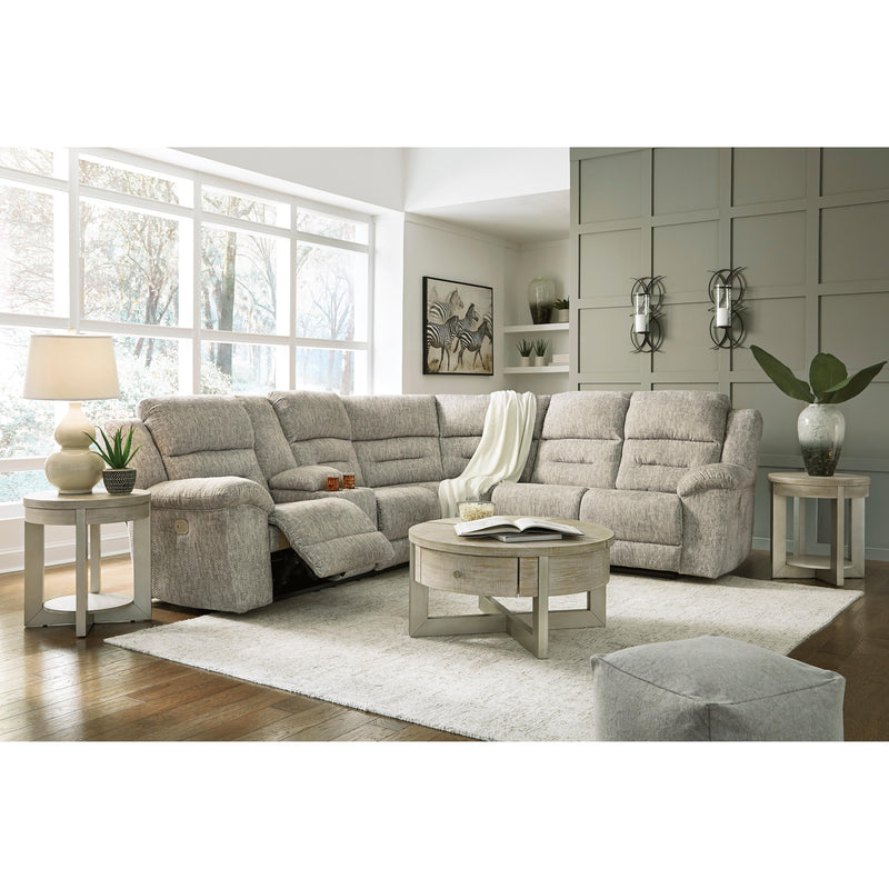 Signature Design by Ashley Family Den Power Reclining Fabric 3 pc Sectional 5180201/5180277/5180275 IMAGE 8