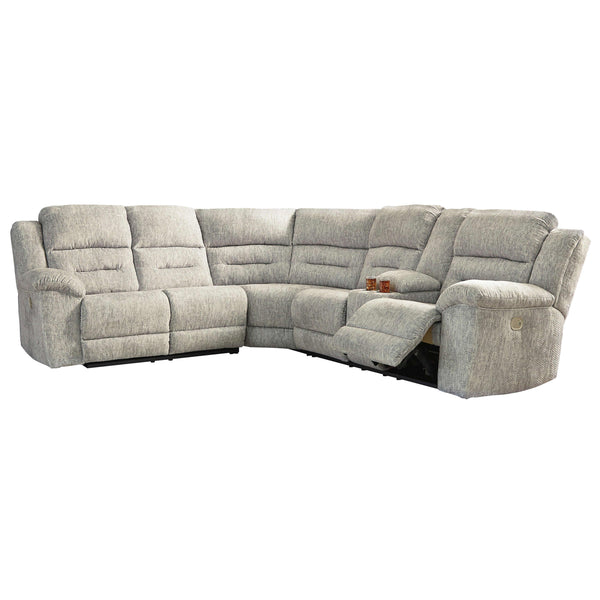 Signature Design by Ashley Family Den Power Reclining Fabric 3 pc Sectional 5180263/5180277/5180290 IMAGE 1