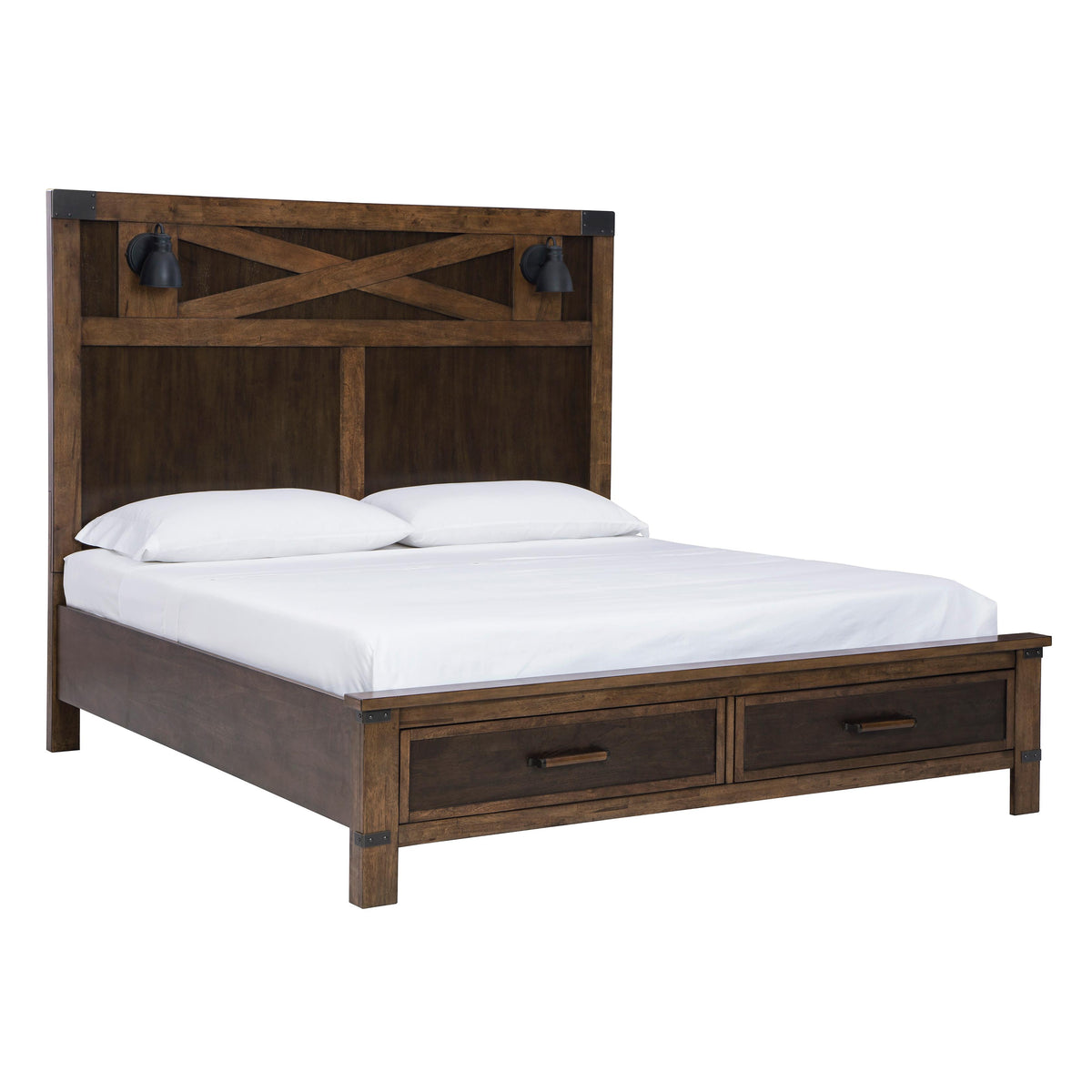 Benchcraft Wyattfield King Panel Bed with Storage B759-58/B759-56S/B75