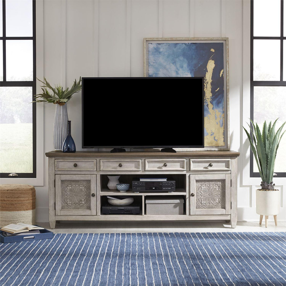 Liberty Furniture Industries Inc. Heartland 824-TV76T 76 Inch Tile TV
