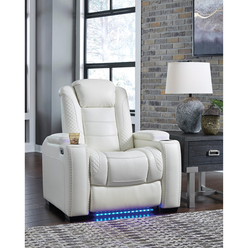 Signature Design by Ashley Party Time Power Leather Look Recliner 3700413 IMAGE 10